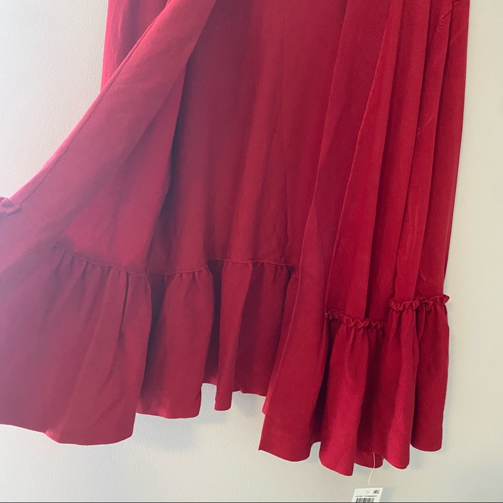 New ALFANI Womens Red Long Sleeve Open Cardigan - Picture 3 of 5